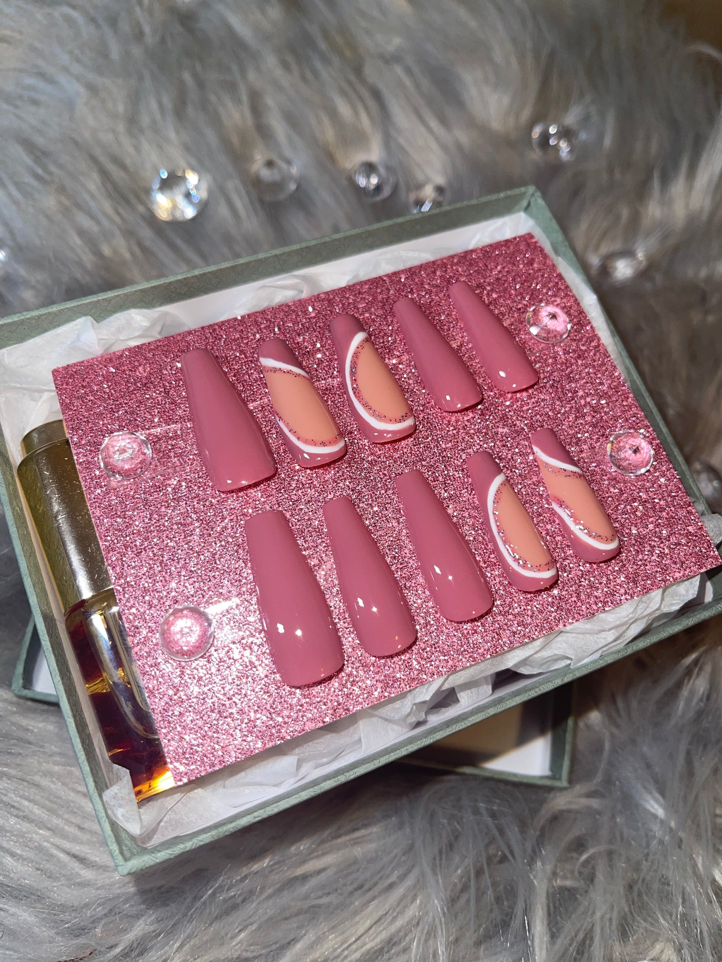 Pink swirl duo