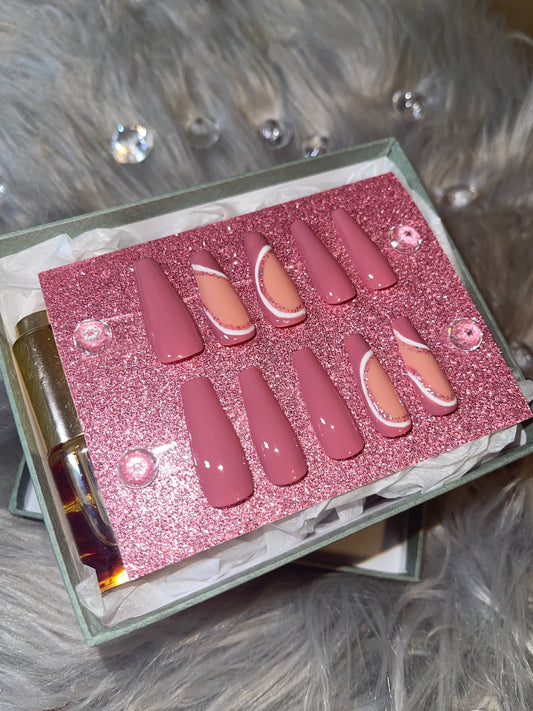 Pink swirl duo