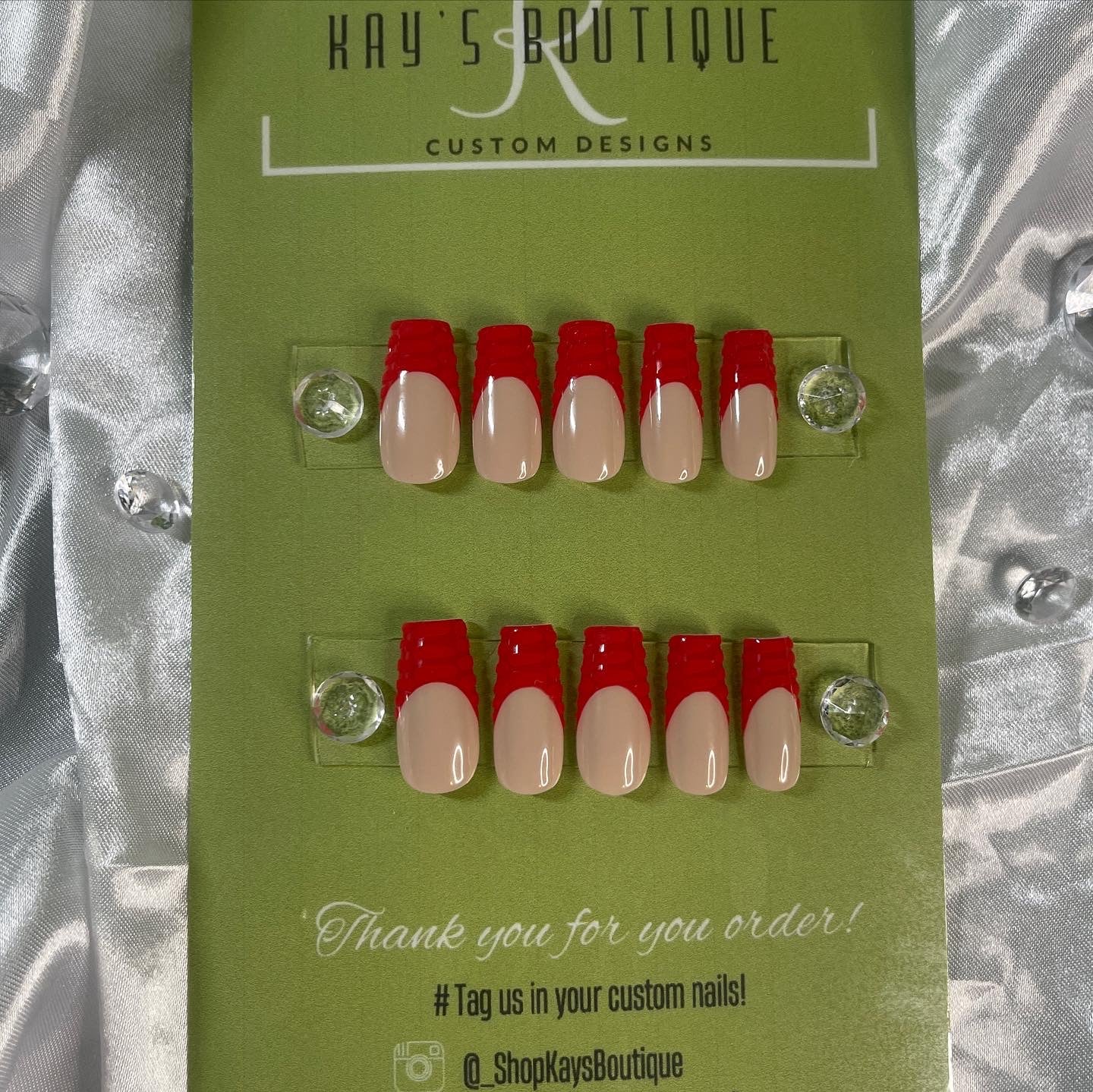 Red Textured Tips
